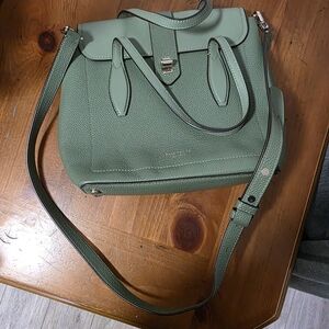 Kate Spade Sage Green Leather Crossbody Bag